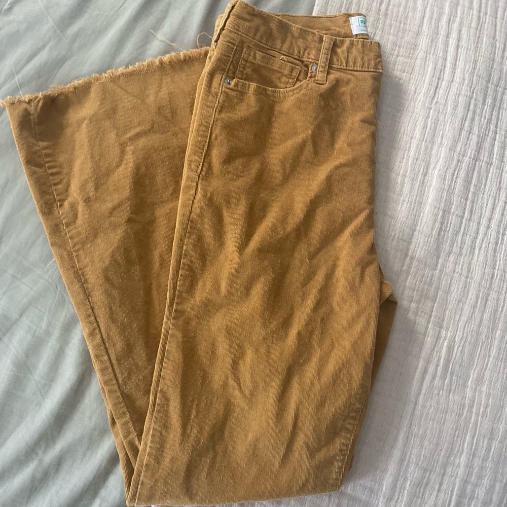 Mustard Yellow Fringe Corduroys